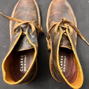 Clarks Brown Leather Chukka Boots